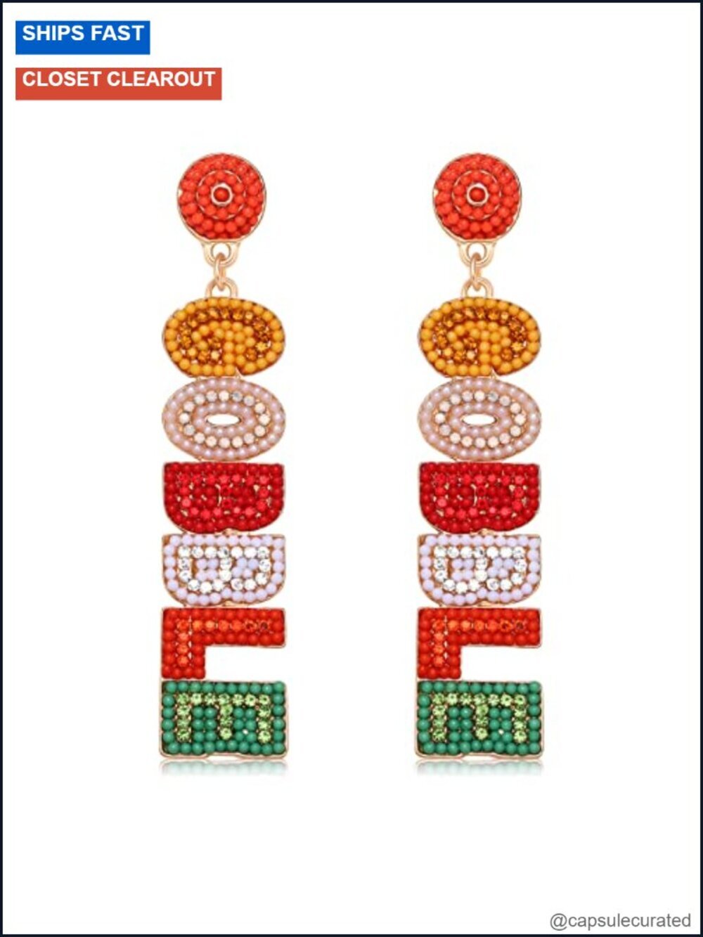 3 Pairs Thanksgiving Drop Dangle Earrings Alloy Beads Crystal Turkey Pumpkin